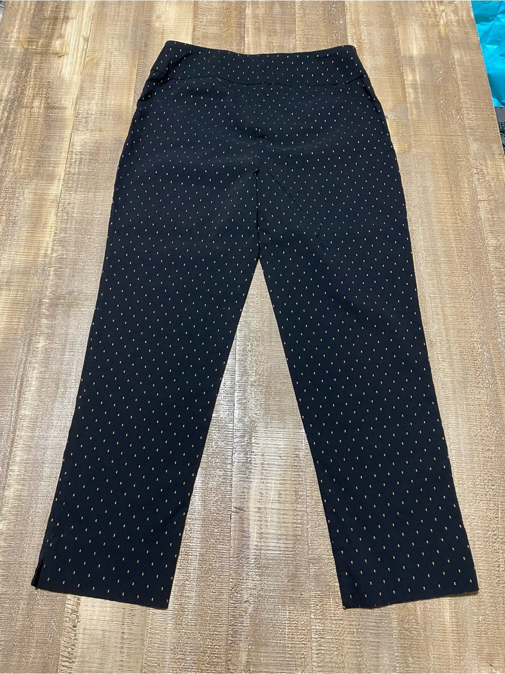 Zac & Rachel Black Pants with Gold Dot Detail
